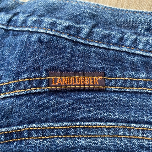 Vintage 70s High Rise XS S 24 Land Lubber Bell Bottoms Dark Wash Hippie Flares - Picture 6 of 11